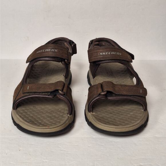 Skechers Mens Tresmen Garo Sandals 9 Open Toe‎ Water Sport Outdoor Hiking Brown - Picture 3 of 9